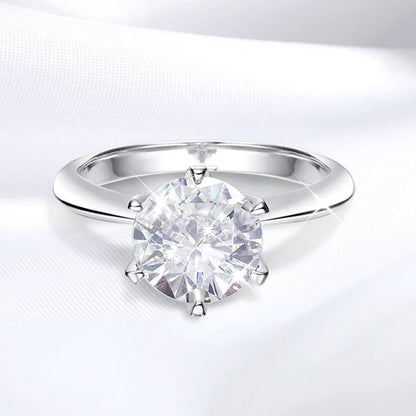 Brilliant Moissanite Solitaire Ring