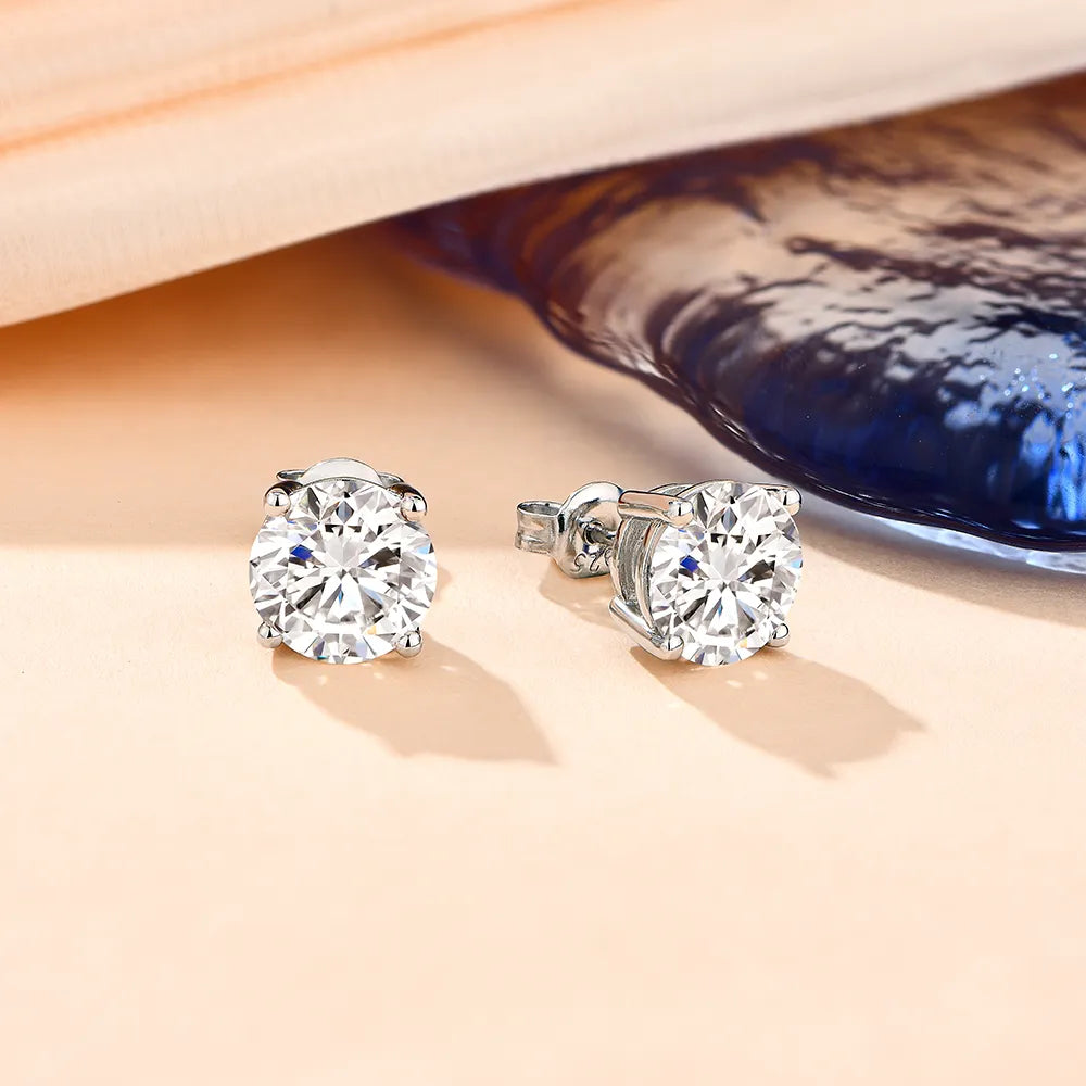 ATTAGEMS Sparkling Moissanite Earrings